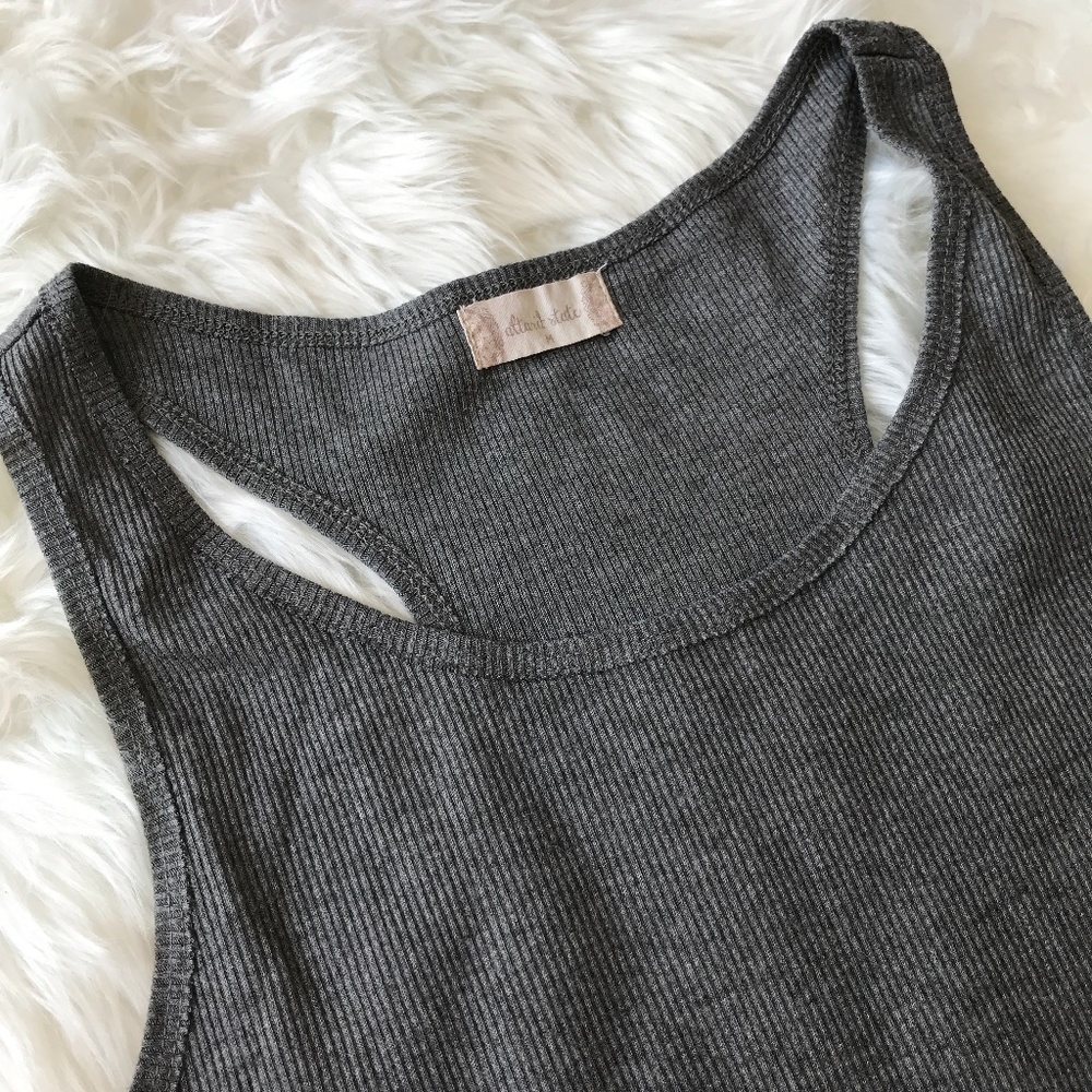 Gray Altar’d State Ribbed Tank - Picture 2 of 6